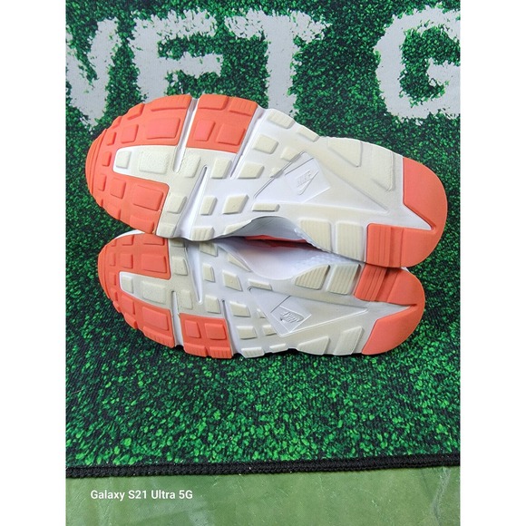Girls' Nike Air Huarache Run White Racer Pink Running Shoes GS 654280-108 sz 7y - Picture 9 of 10